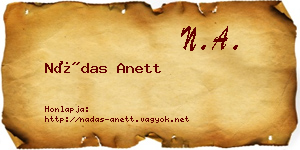Nádas Anett névjegykártya